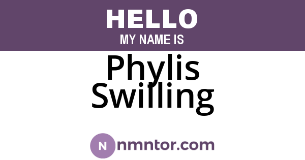 Phylis Swilling