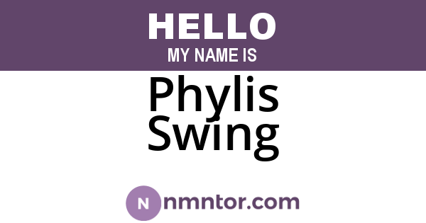 Phylis Swing