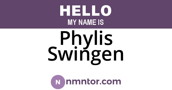 Phylis Swingen