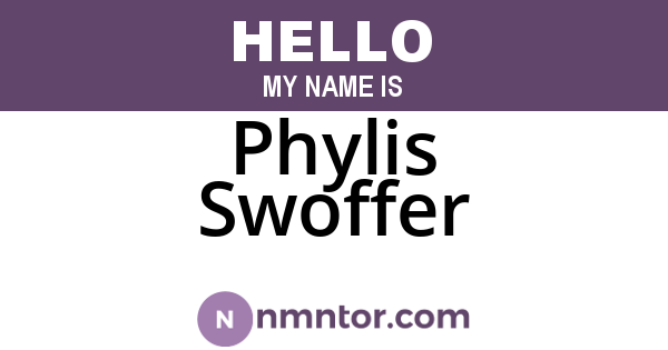 Phylis Swoffer