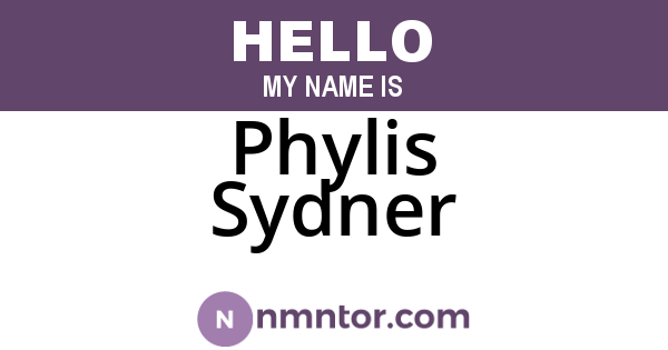 Phylis Sydner