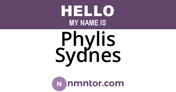 Phylis Sydnes