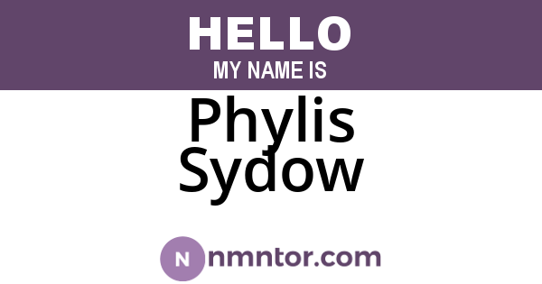 Phylis Sydow