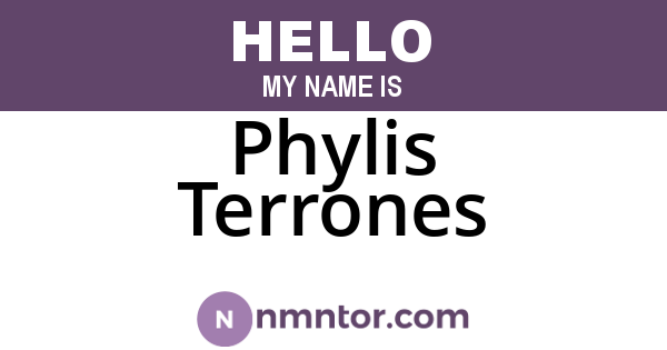 Phylis Terrones