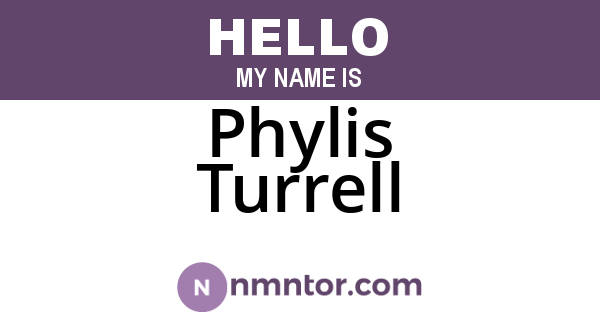 Phylis Turrell