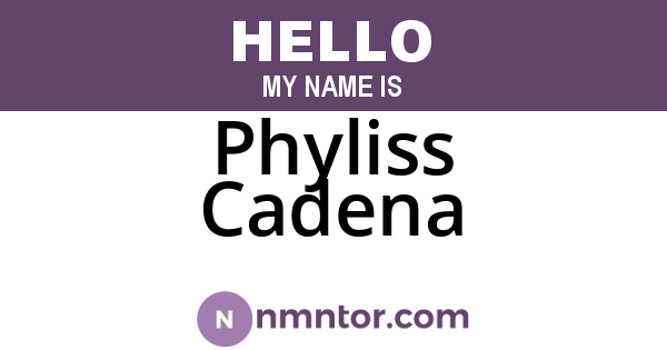 Phyliss Cadena
