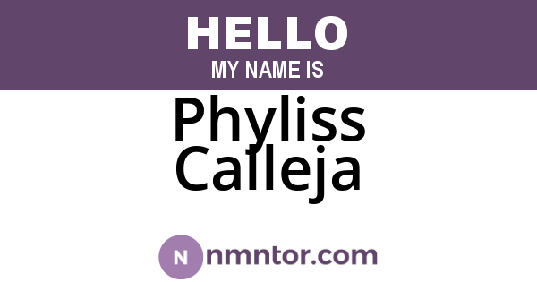 Phyliss Calleja