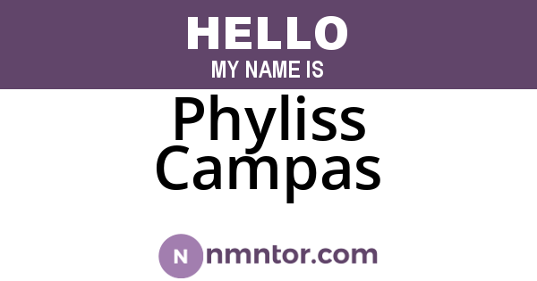 Phyliss Campas