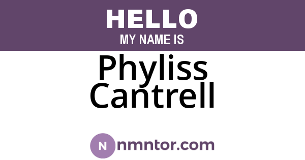 Phyliss Cantrell