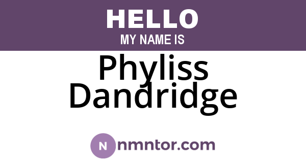 Phyliss Dandridge