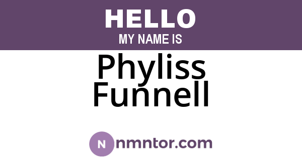Phyliss Funnell