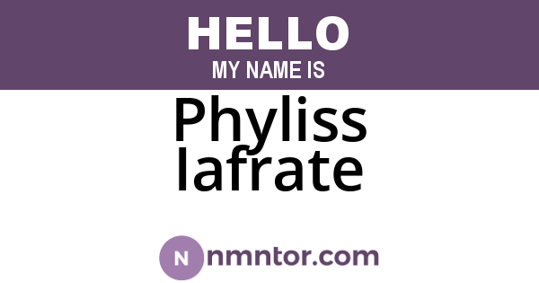 Phyliss Iafrate