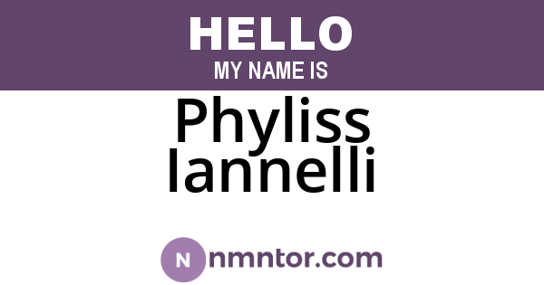 Phyliss Iannelli