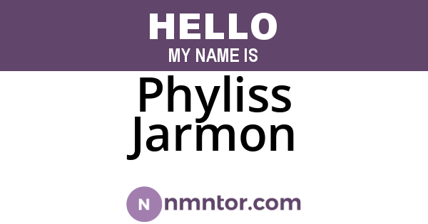 Phyliss Jarmon
