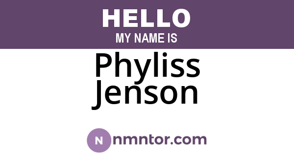 Phyliss Jenson
