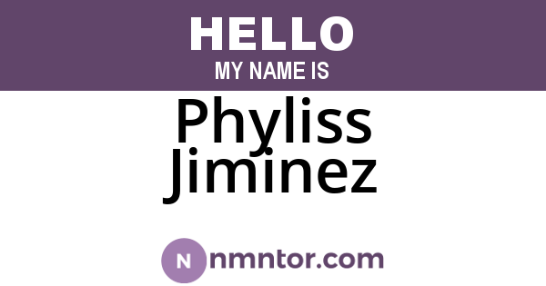 Phyliss Jiminez