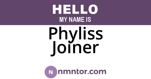 Phyliss Joiner