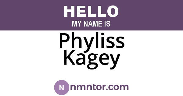 Phyliss Kagey