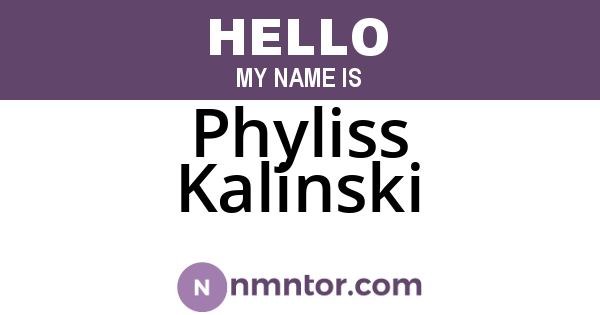 Phyliss Kalinski