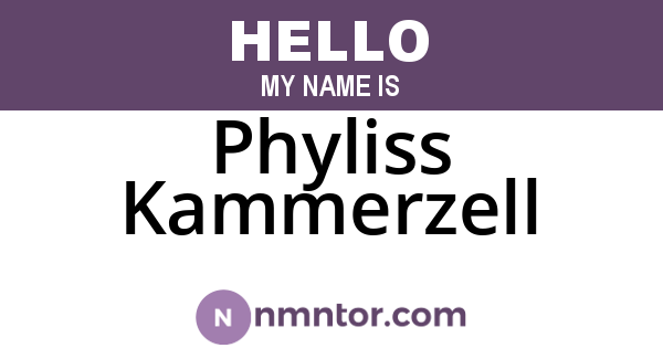 Phyliss Kammerzell