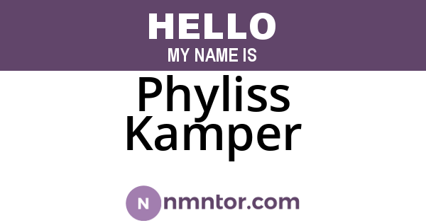 Phyliss Kamper