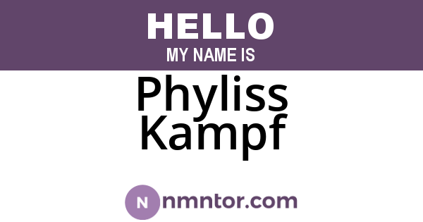 Phyliss Kampf