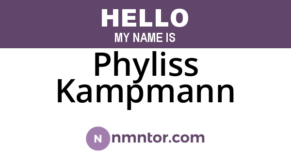 Phyliss Kampmann