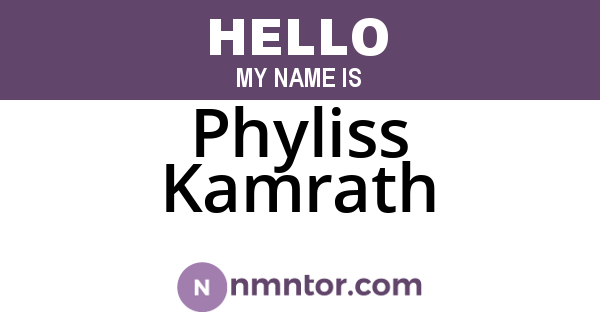 Phyliss Kamrath