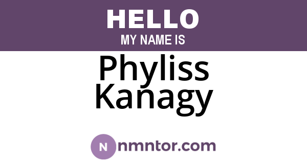 Phyliss Kanagy