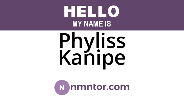 Phyliss Kanipe