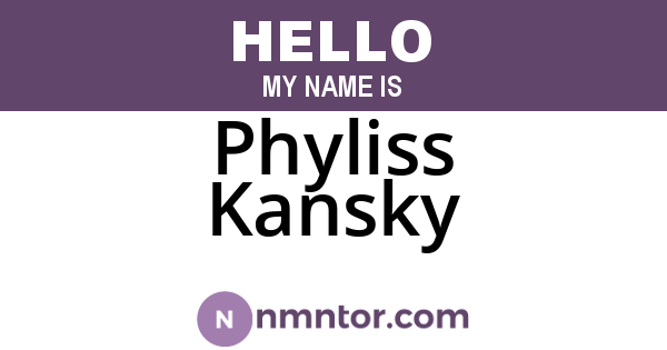 Phyliss Kansky