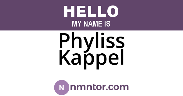 Phyliss Kappel