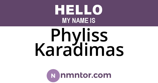 Phyliss Karadimas
