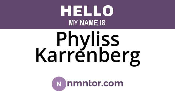 Phyliss Karrenberg