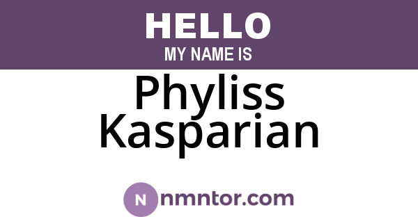 Phyliss Kasparian