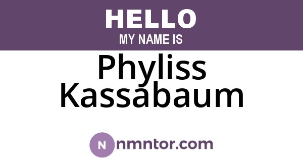 Phyliss Kassabaum