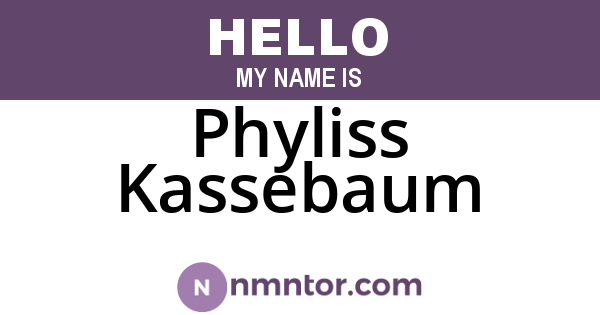 Phyliss Kassebaum
