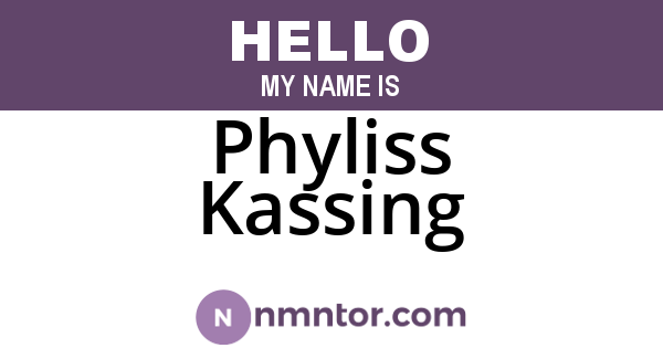 Phyliss Kassing