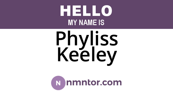 Phyliss Keeley
