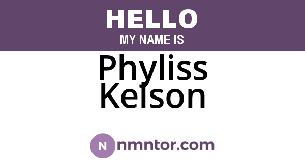 Phyliss Kelson