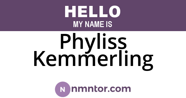 Phyliss Kemmerling