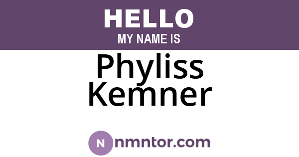 Phyliss Kemner
