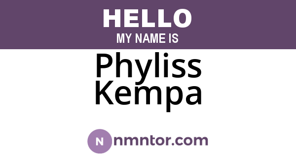 Phyliss Kempa