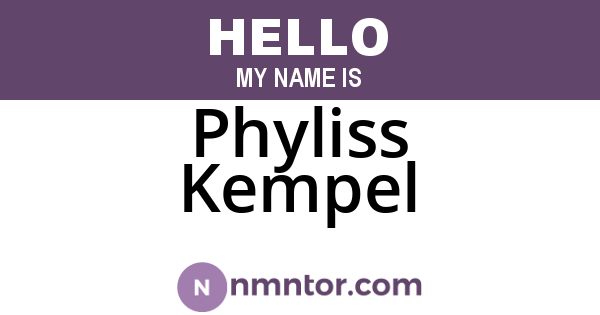 Phyliss Kempel