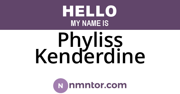 Phyliss Kenderdine
