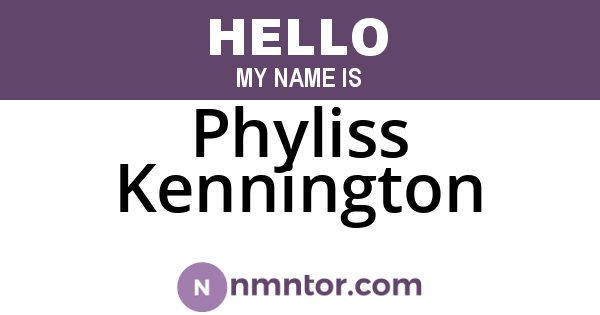 Phyliss Kennington