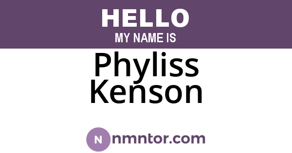 Phyliss Kenson
