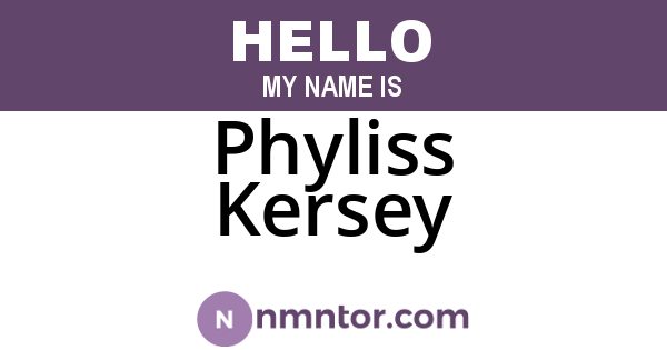 Phyliss Kersey