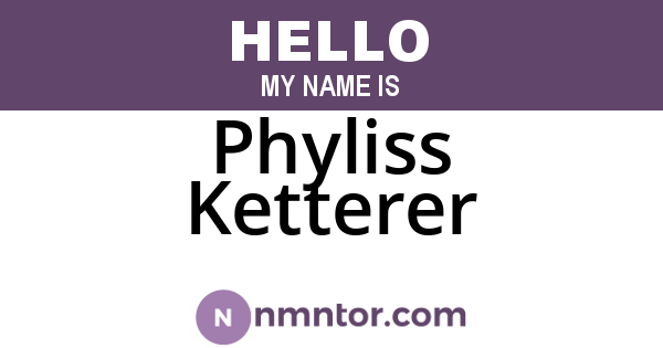 Phyliss Ketterer