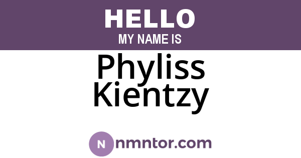 Phyliss Kientzy